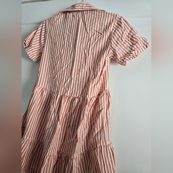 Japana Striped Salmon and White Dress - Picture 7 of 11